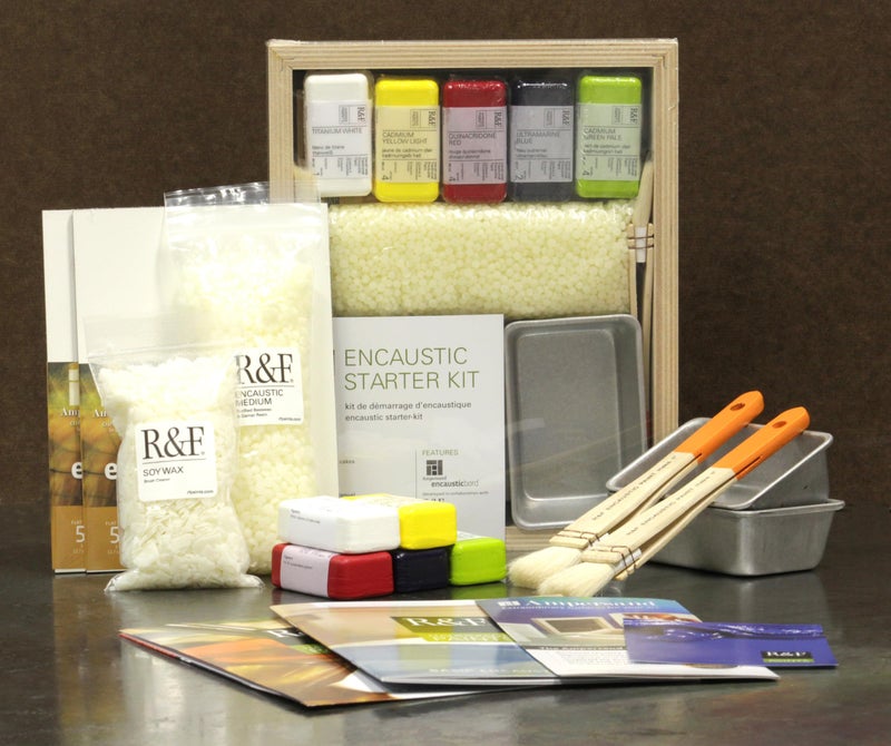 R&F Handmade Paints - Professional Encaustic Paint - Starter Kit, 14 Piece Set - Image 2